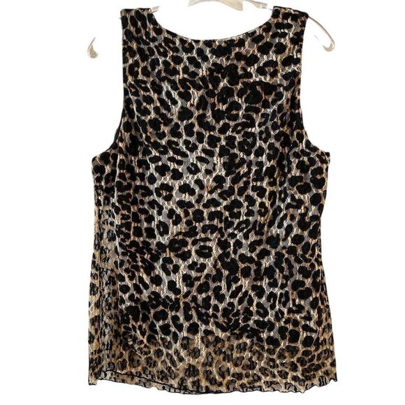 Alfani Women's 2X Leopard Print Sleeveless Tank Top Multicolor Casual - Picture 6 of 8